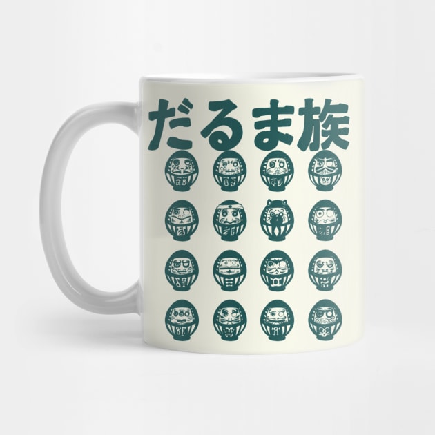 The Daruma tribe (monochrom version) by TomiAx